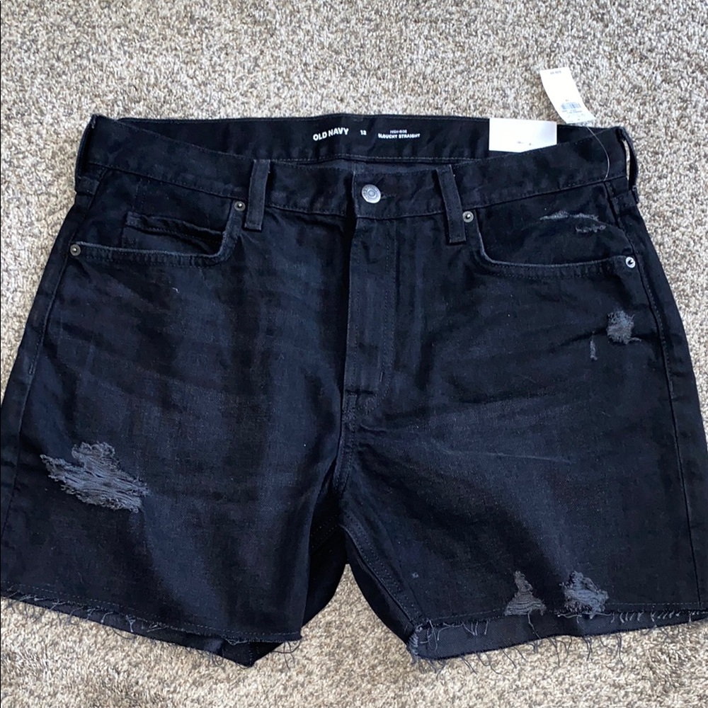 Old Navy Black Denim Shorts